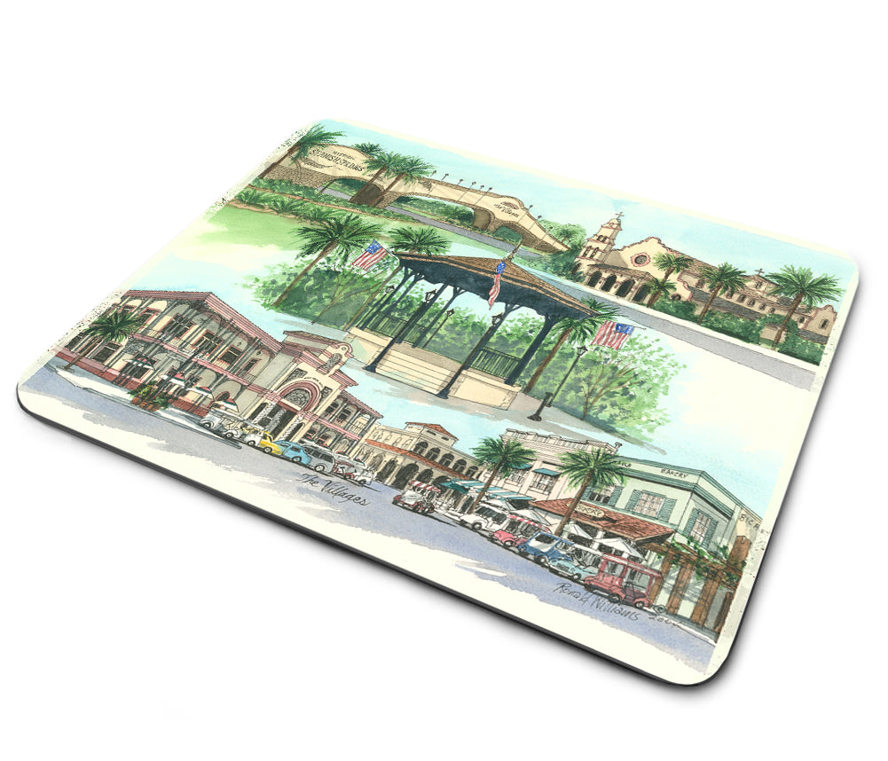 Mouse Pad - Ronald Williams The Villages Florida Collage