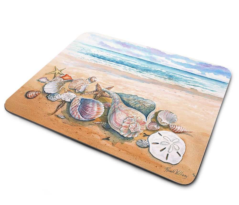 Mouse Pad - Ronald Williams Sea Shells On The Sea Shore