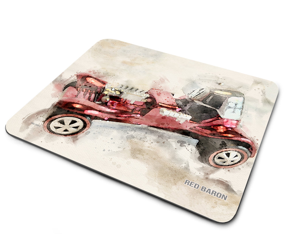 Mouse Pad - Hot Wheels Die Cast Car The Red Baron