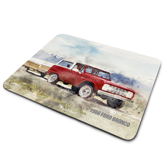 Mouse Pad - 1966 Ford Bronco with Camper Classic Truck