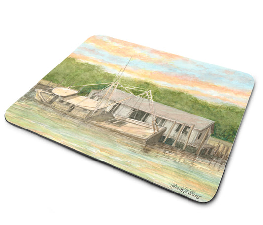 Mouse Pad - Ronald Williams Sunken Fishing Boat