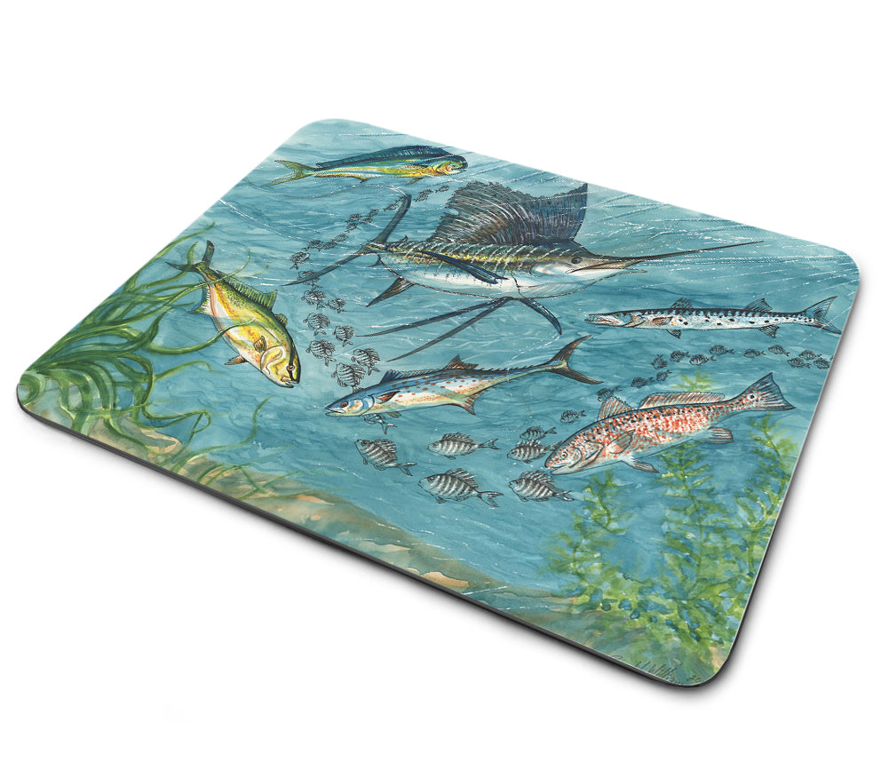 Mouse Pad - Ronald Williams Deep Sea Fishing Bill Fish