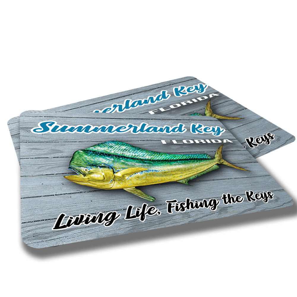 Doormats - Mahi Mahi Florida Keys Living Life Fishing the Keys