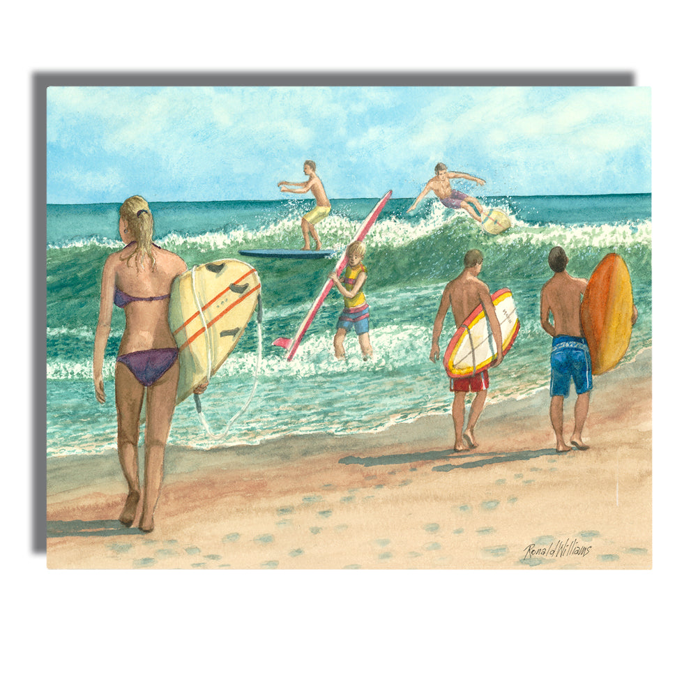 Wall Art - Ronald Williams Surf Scene