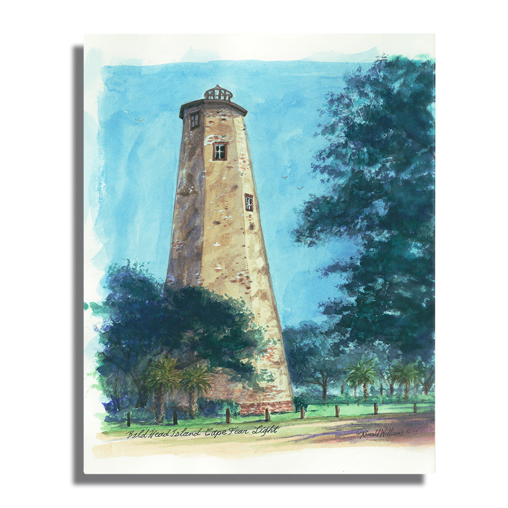 Wall Art - Ronald Williams Bald Head Island Lighthouse