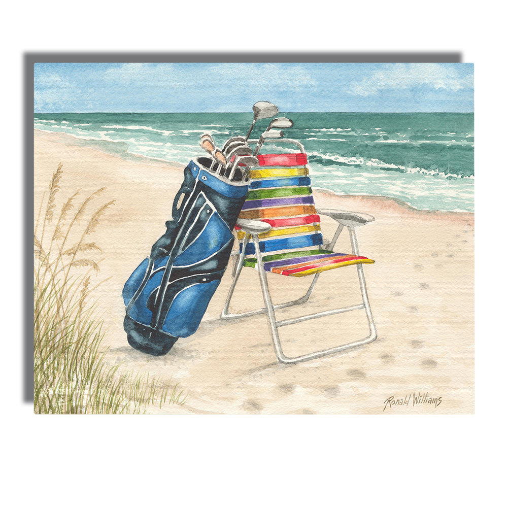 Wall Art - Ronald Williams Beach Chair and Golf Bag