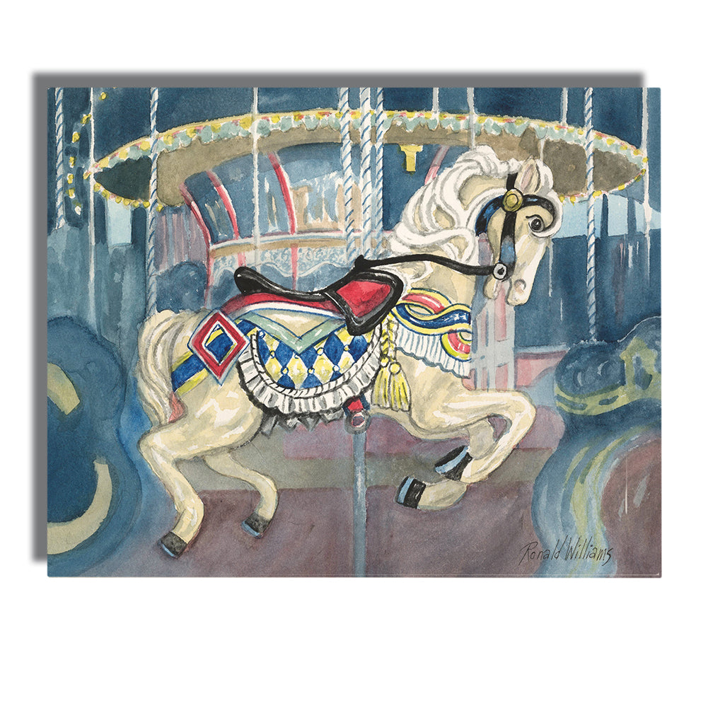 Wall Art - Ronald Williams Carolina Beach Carousel Horse