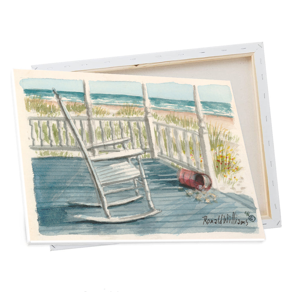 Wall Art - Ronald Williams Rocking Chair by the Beach