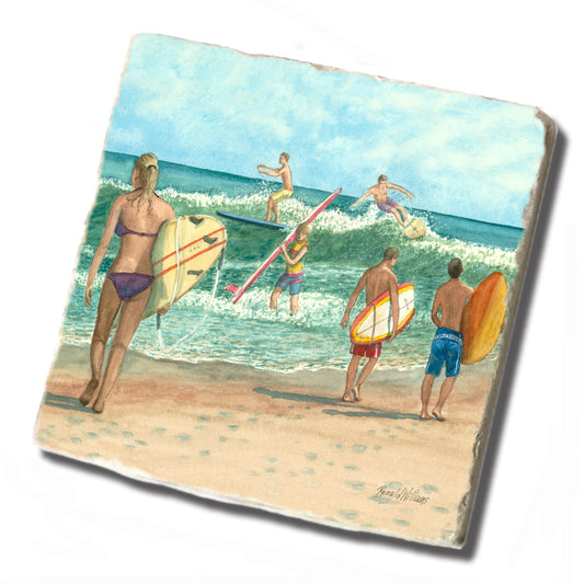 Tile Coaster - Ronald Williams The Surf Scene