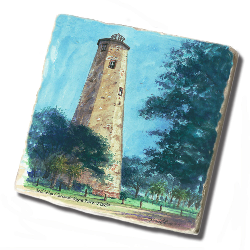 Tile Coaster - Ronald Williams Bald Head Lighthouse