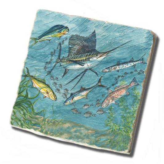 Tile Coaster - Ronald Williams Billfish