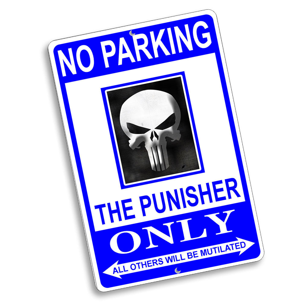 Parking Sign 8x12 - No Parking Thin Blue Line Law Enforcement Ranks