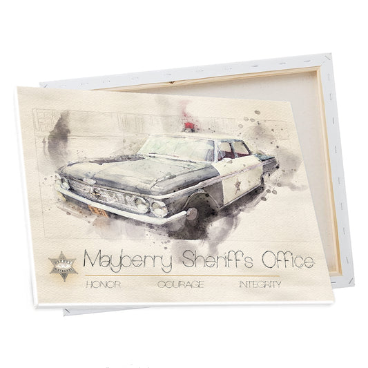 Wall Art - Mayberry Sheriff's Office Patrol Car