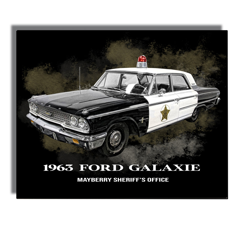 Wall Art - 1962 Ford Galaxy Mayberry Patrol Car