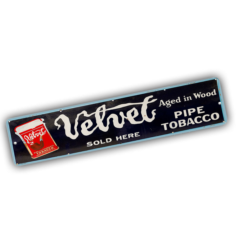 Street Sign 4x18 - Vintage Design Velvet Pipe Tobacco