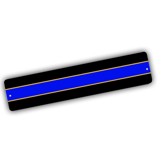 Street Sign 4x18 - Law Enforcement Thin Blue Line Design