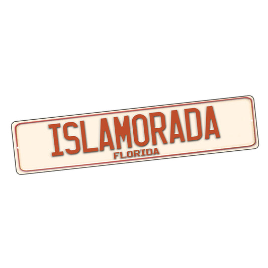 Street Sign 4x18 - Florida Keys Town Name Islamorada