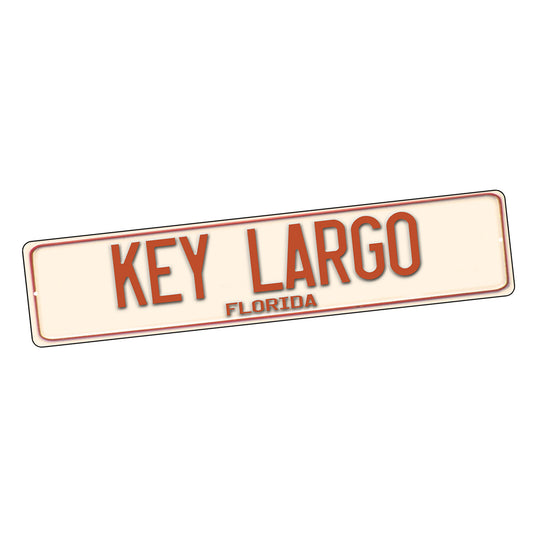 Street Sign 4x18 - Florida Keys Town Name Key Largo