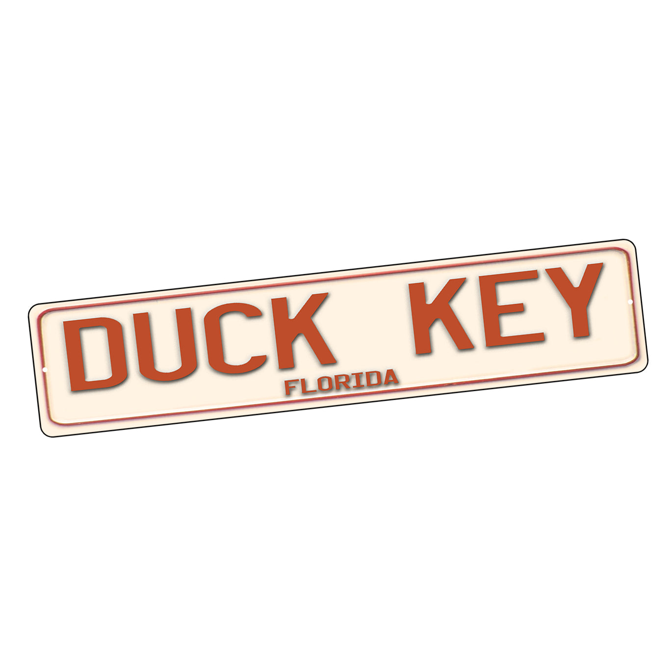 Street Sign 4x18 - Florida Keys Town Name Duck Key