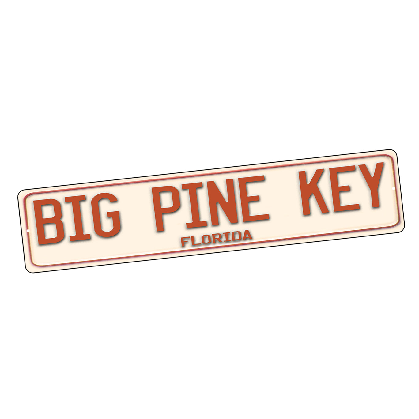 Street Sign 4x18 - Florida Keys Town Name Big Pine Key