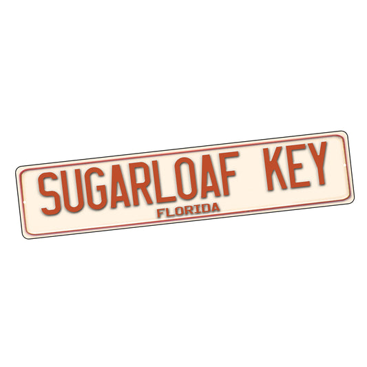 Street Sign 4x18 - Florida Keys Town Name Sugarloaf Key