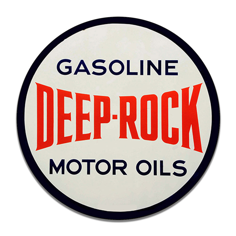 Round Signs - Gas and Oil Deep-Rock Gasoline Motor Oils