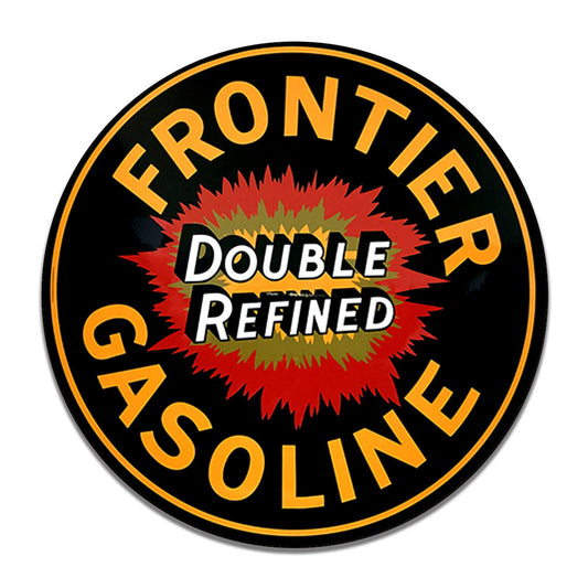 Round Signs - Gas and Oil Frontier Gasoline