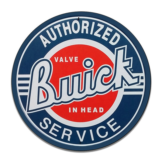 Round Signs - Authorized Buick Service Valve in Head Classic Car