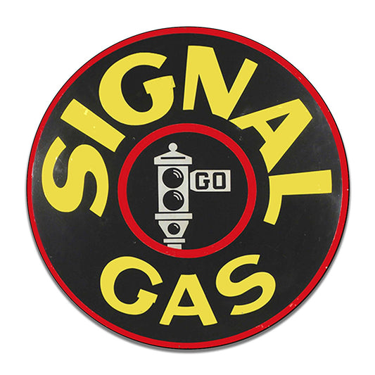 Round Signs - Gas and Oil Signal Gasoline