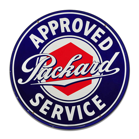 Round Signs - Approved Packard Service Classic Car