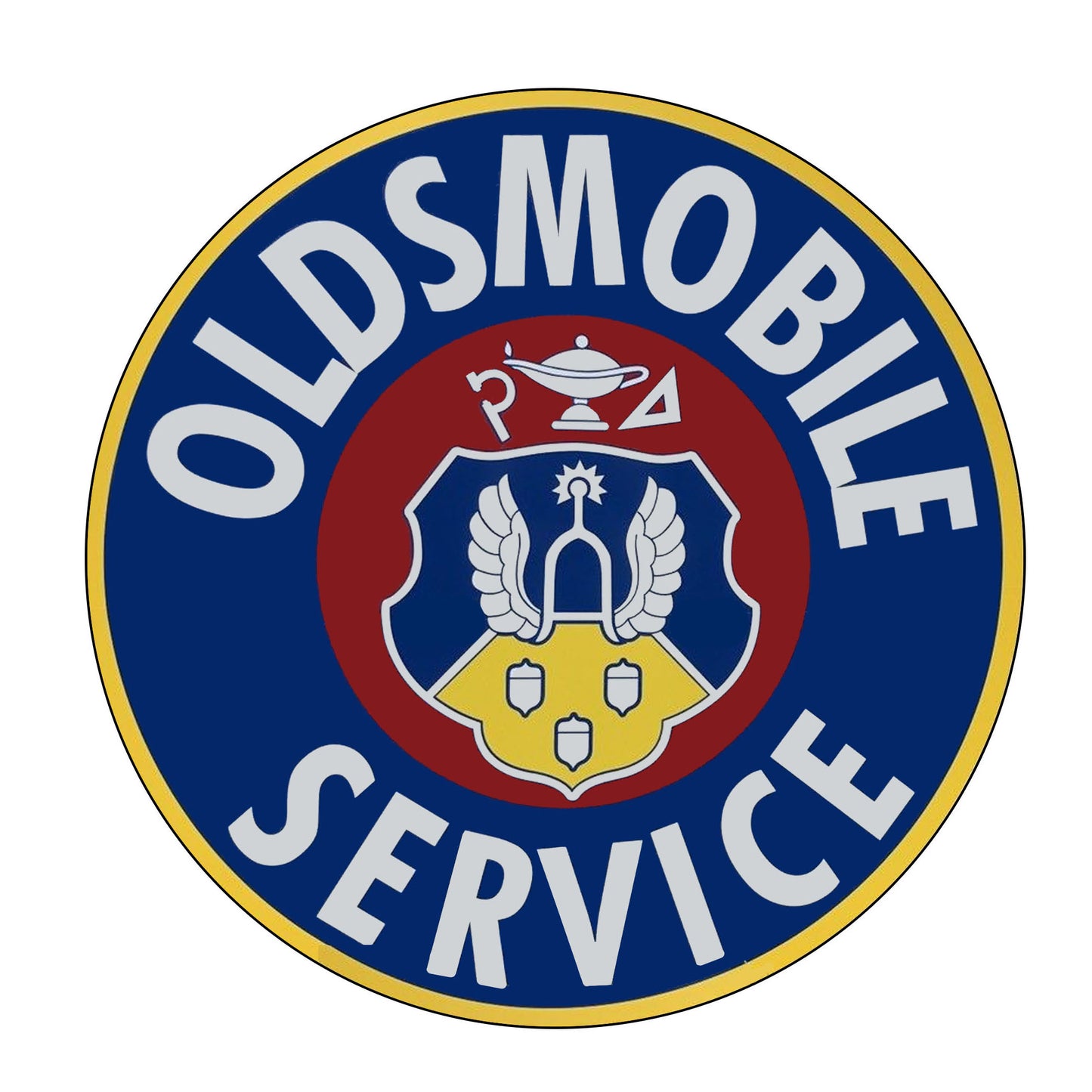 Round Signs - Oldsmobile Service Classic Car