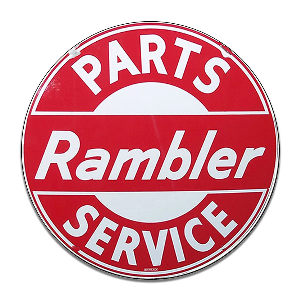 Round Signs - Rambler Parts Service Classic Car