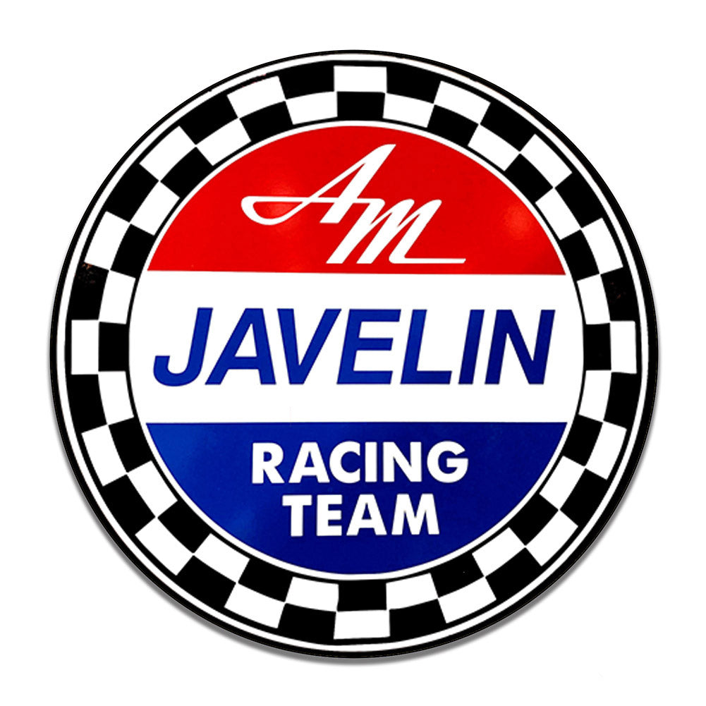 Round Sign - American Motors Javelin Racing Team Classic Car