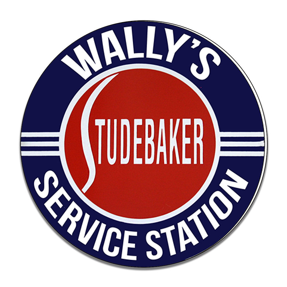 Round Signs - Wally's Studebaker Service Station