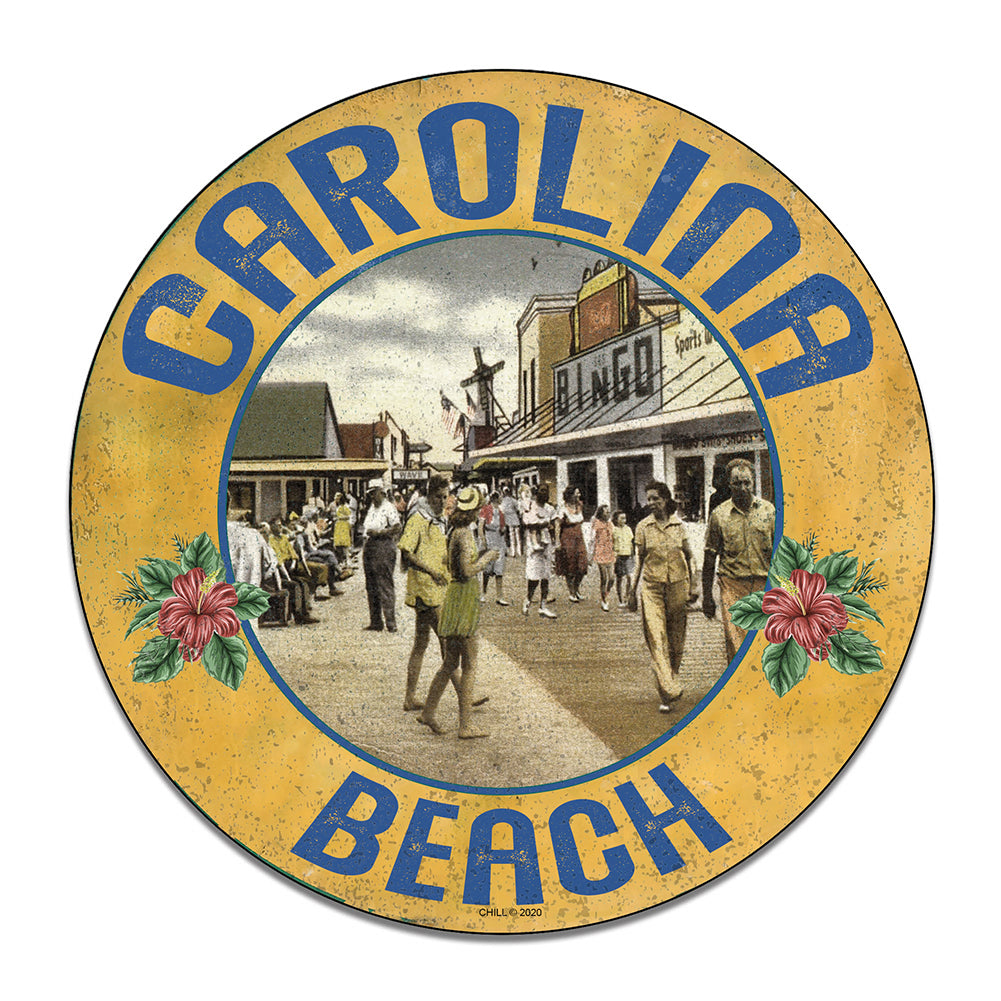 Round Signs - NC Outer Banks Carolina Beach Boardwalk