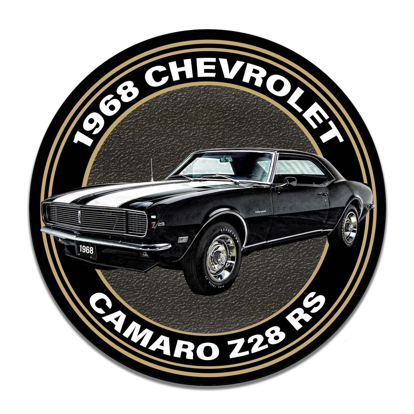 Round Sign - 1968 Chevrolet Camaro Z28 RS Classic Car