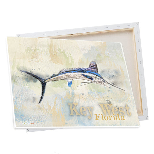 Wall Art - Key West White Marlin Fish Design