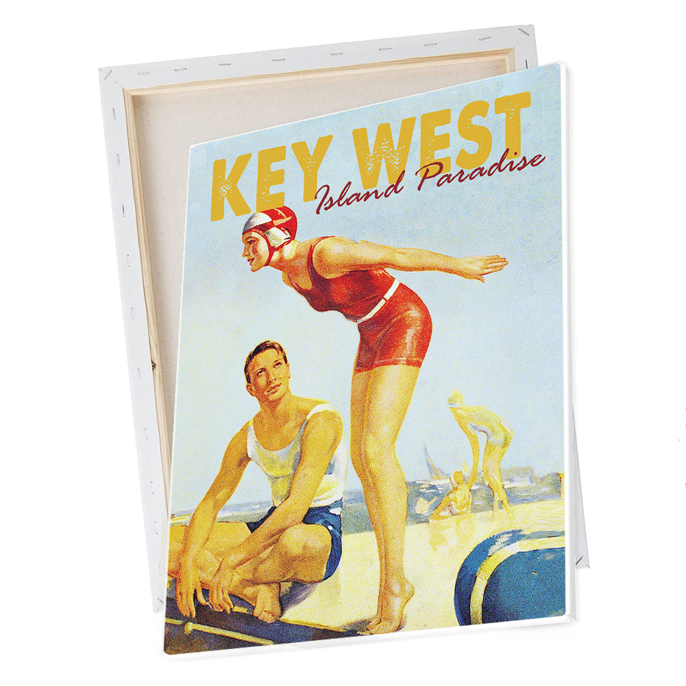 Wall Art - Key West Island Paradise Vintage Design