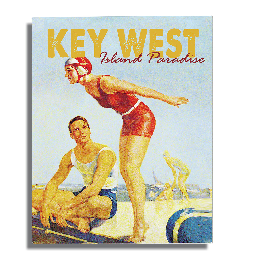 Wall Art - Key West Island Paradise Vintage Design