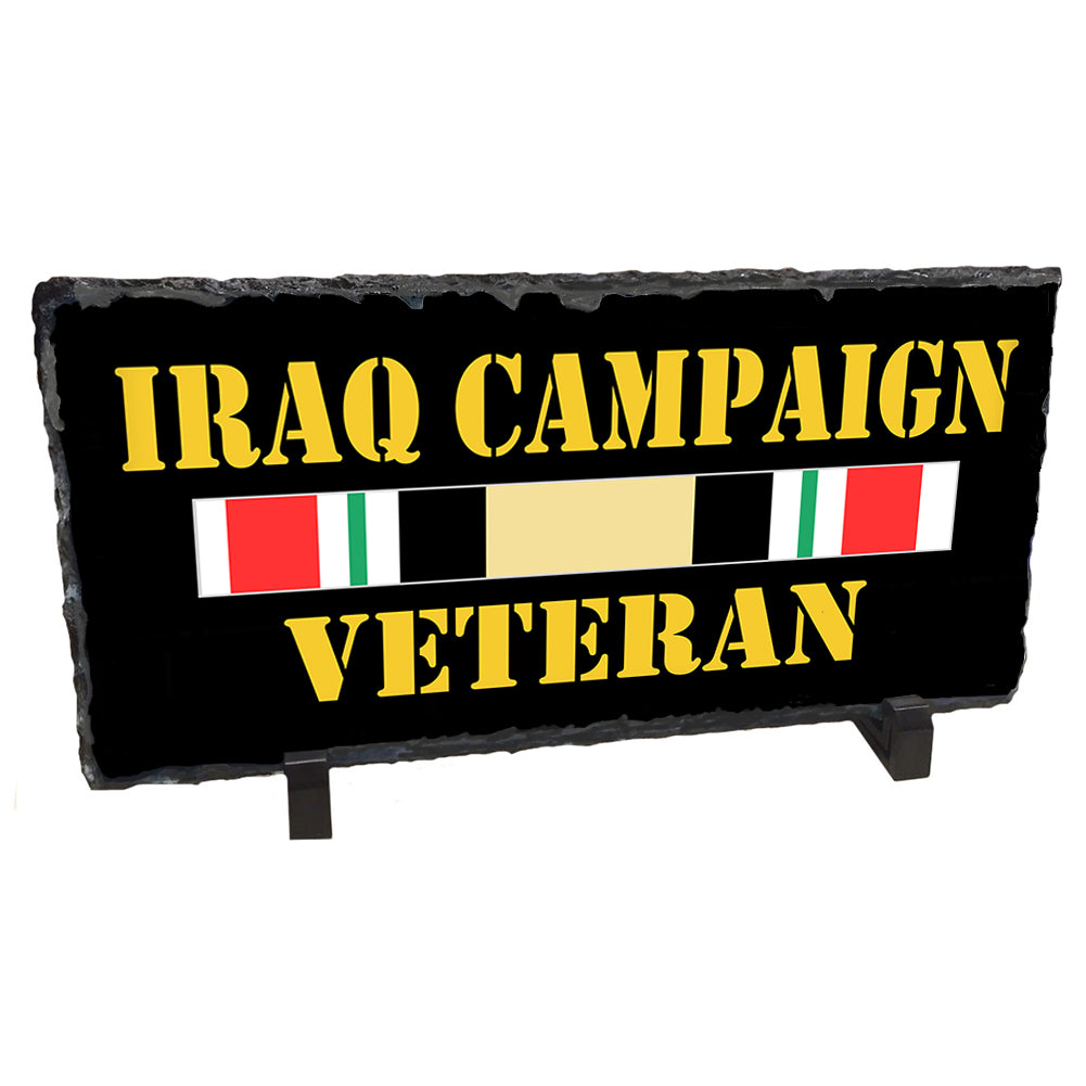 Slate Rock - Iraq Campaign Veteran Ribbons Design