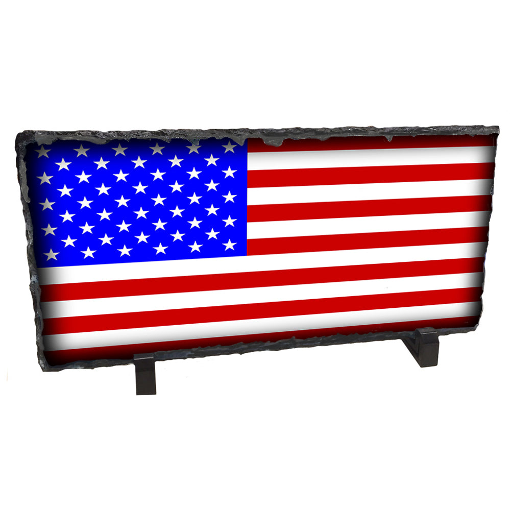 Slate Rock - American Flag Red White & Blue Design