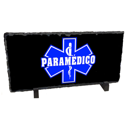 Slate Rock -  Paramedico Star of Life Black and Blue Design