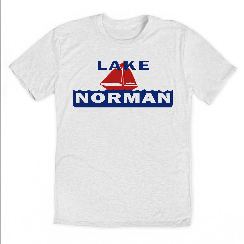 T-shirt Cotton - Vintage Lake Norman Sailboat Design