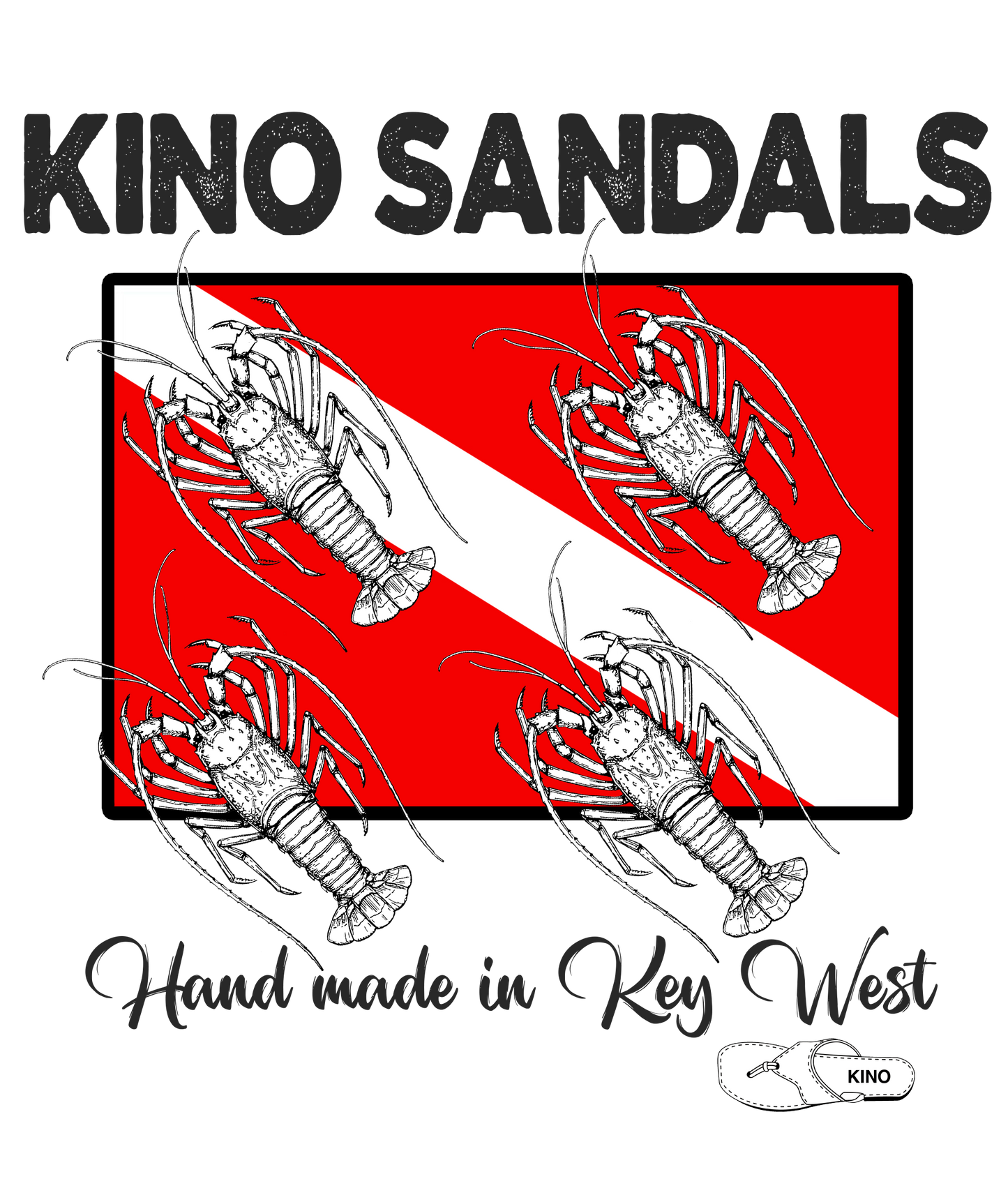 T-shirt Cotton - Kino Sandal Lobster Design